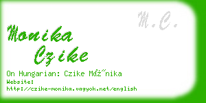 monika czike business card